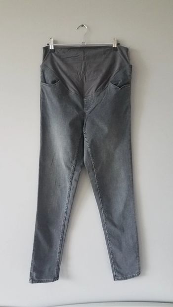 Jean skinny de grossesse gris