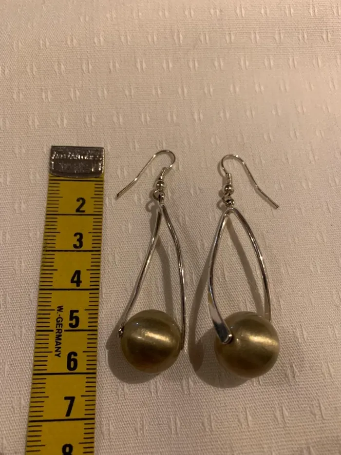 Boucles argentées et dorées - photo numéro 2