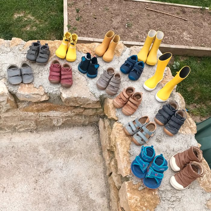 Nombreuses chaussures Barefoot