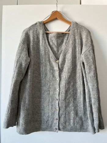 Gilet gris réversible maternité grossesse allaitement Vertbaudet 42-44
