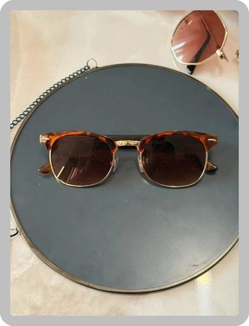 Lunette de soleil marron léopard