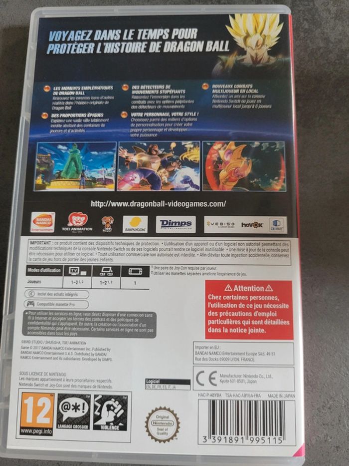 Dragon ball jeu switch - photo numéro 2