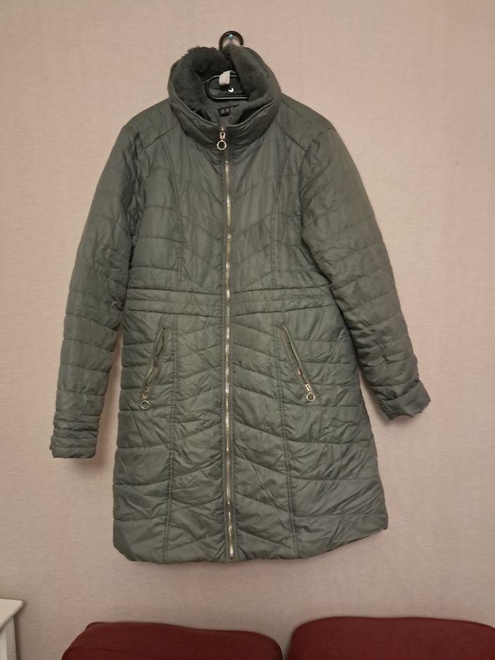 Manteau matelasse long femme
