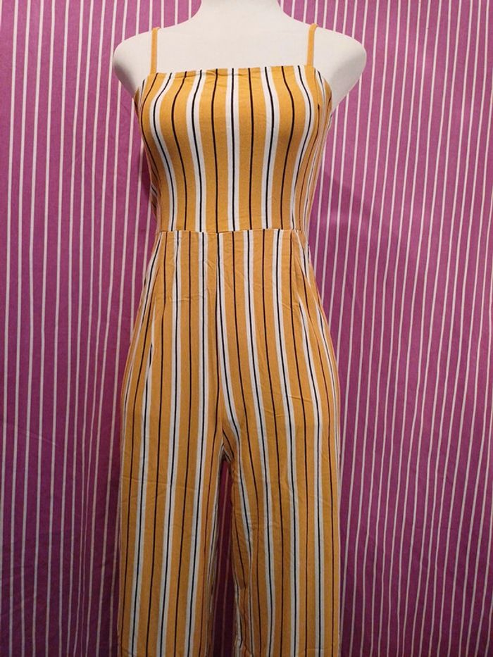 Combi-pantalons évasée rayée 💛 - photo numéro 2