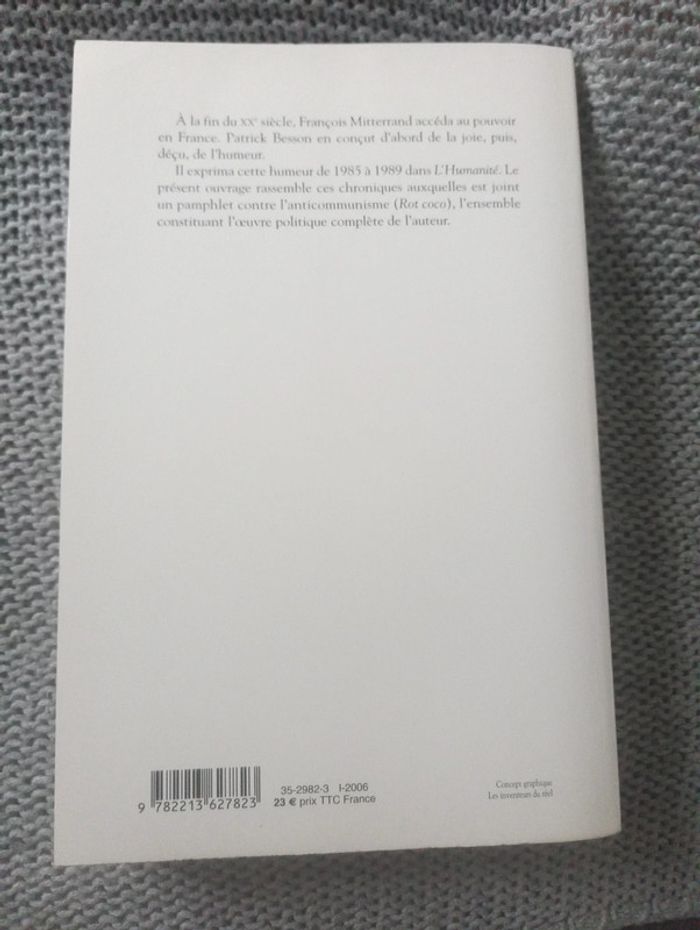 Patrick Besson - La vie quotidienne de Patrick Besson sous le règne de François Mitterrand - photo numéro 2