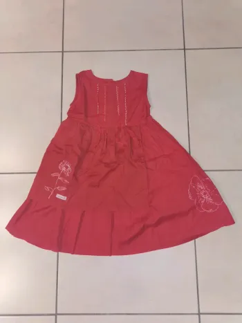 Robe lin et coton tissaia 24 mois