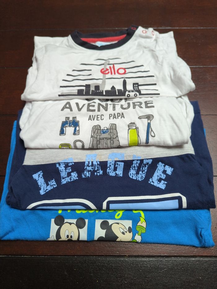 Lot 4 t-shirts garçon 18 mois