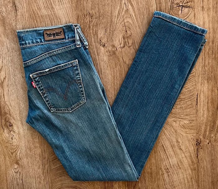 Jean/pantalon bleu Levi's Patty Anne Slim, femme, taille : W 28 L 34 (38 taille française) - photo numéro 2