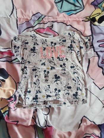 Tee-shirt minnie / mickey 4/5 ans