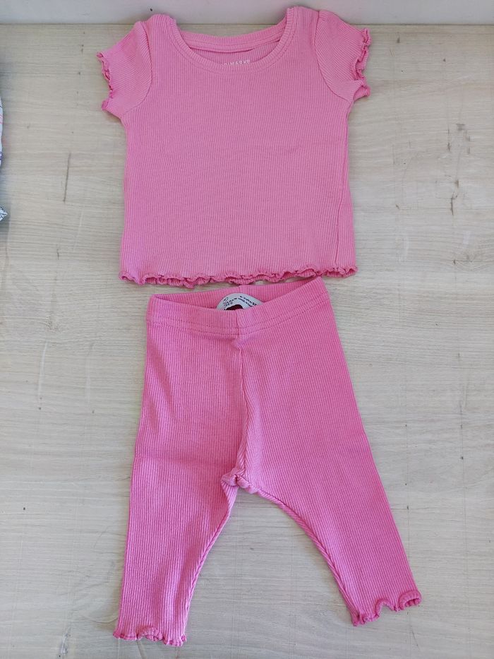 Ensemble rose fille 0/ 3 mois - photo numéro 2