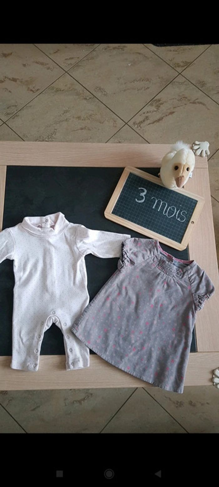 Adorable ensemble 2 pièces 3 mois 🍭