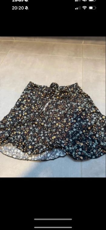 Mini jupe fleurie femme t36