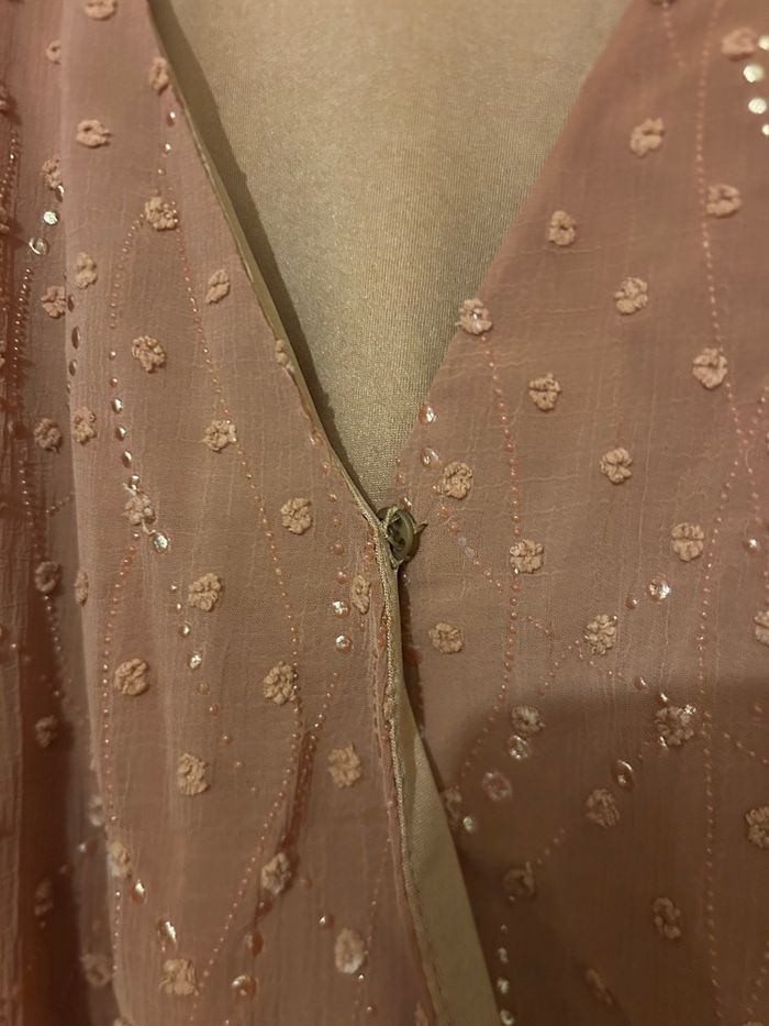 Robe camelle / marron mi longue - photo numéro 5