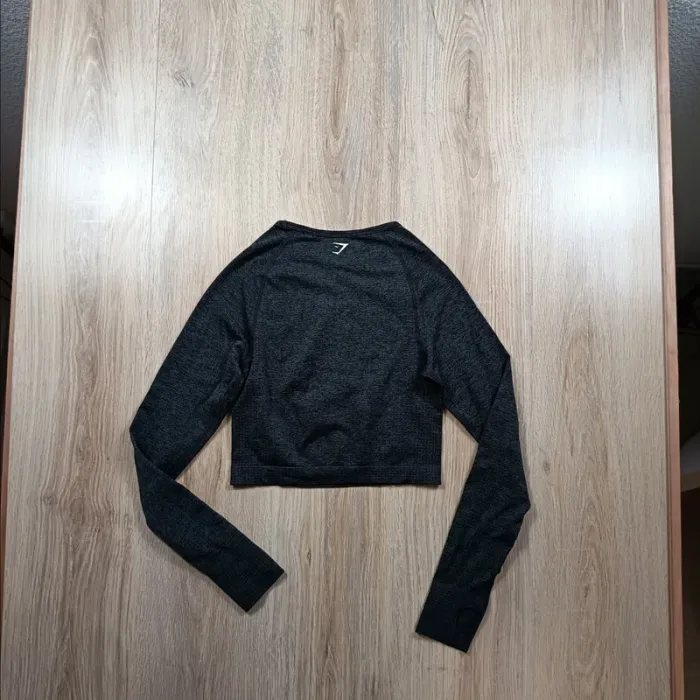 Hauts gymshark femme s gris foncé manches longues - photo numéro 4