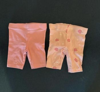 Lot de 2 leggings bébé fille