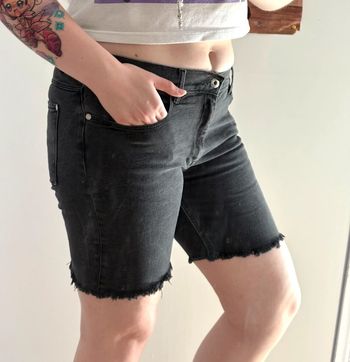 Long short en jean denim noir taille mi-haute April77 40