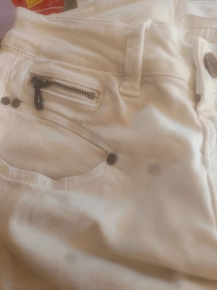 Pantalon slim Freeman Porter taille XS blanc crème - photo numéro 2