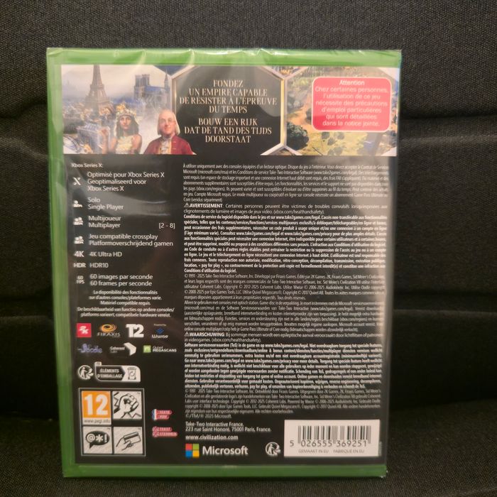 Sid Meier's Civilization VII Neuf Sous Blister Xbox Series X - photo numéro 2