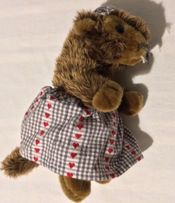 Peluche marmotte 25 cm - photo numéro 2