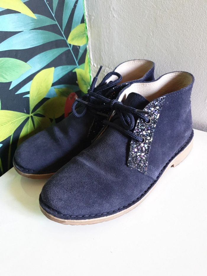 Bottines derbies hautes pailletées - photo numéro 5