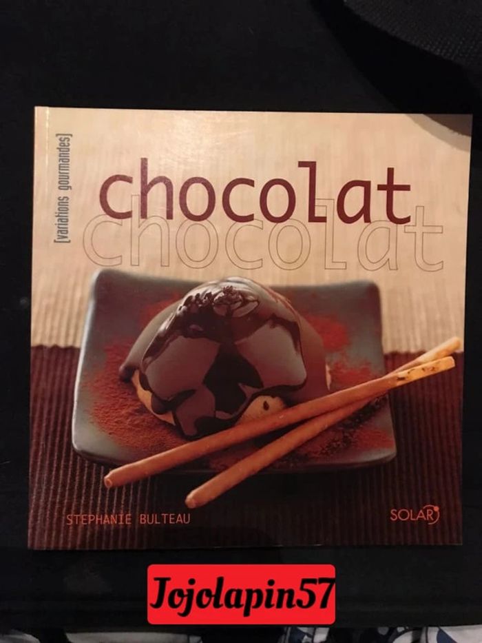 Livre recettes de chocolat