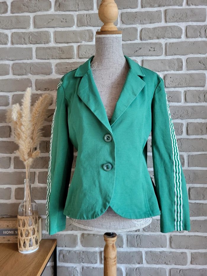 Veste blazer vert G. Ricceri - streetwear chic - photo numéro 6