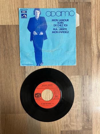 Vinyle 45 tours-Adamo-Mon amour, sors de chez toi