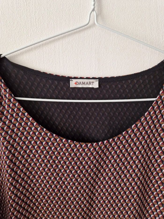 Robe Damart motifs manches 3/4 - photo numéro 3