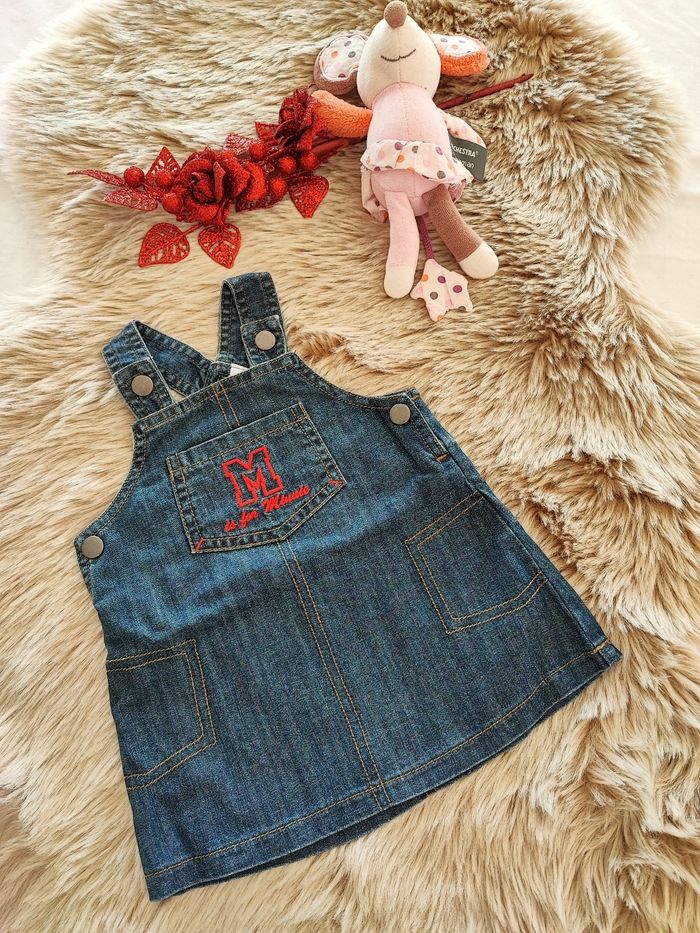 Ensemble Minnie robe jeans 6 mois - photo numéro 5