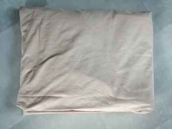 drap housse beige 140 x 190 cm pour lit 2 personnes
