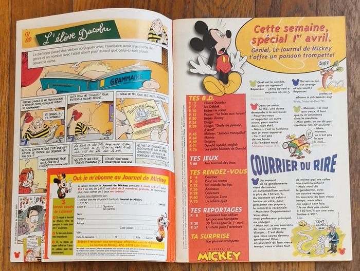 Ancien journal de mickey N°2493S poster createlier 2000 vintage - photo numéro 3