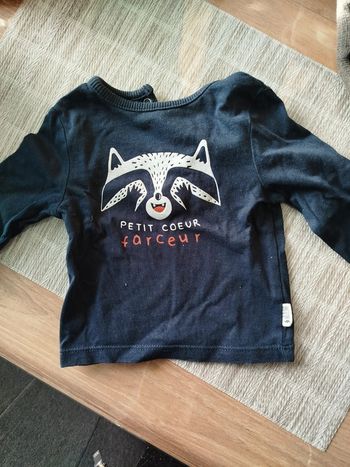 Vends tee shirt manche longue taille 3 mois