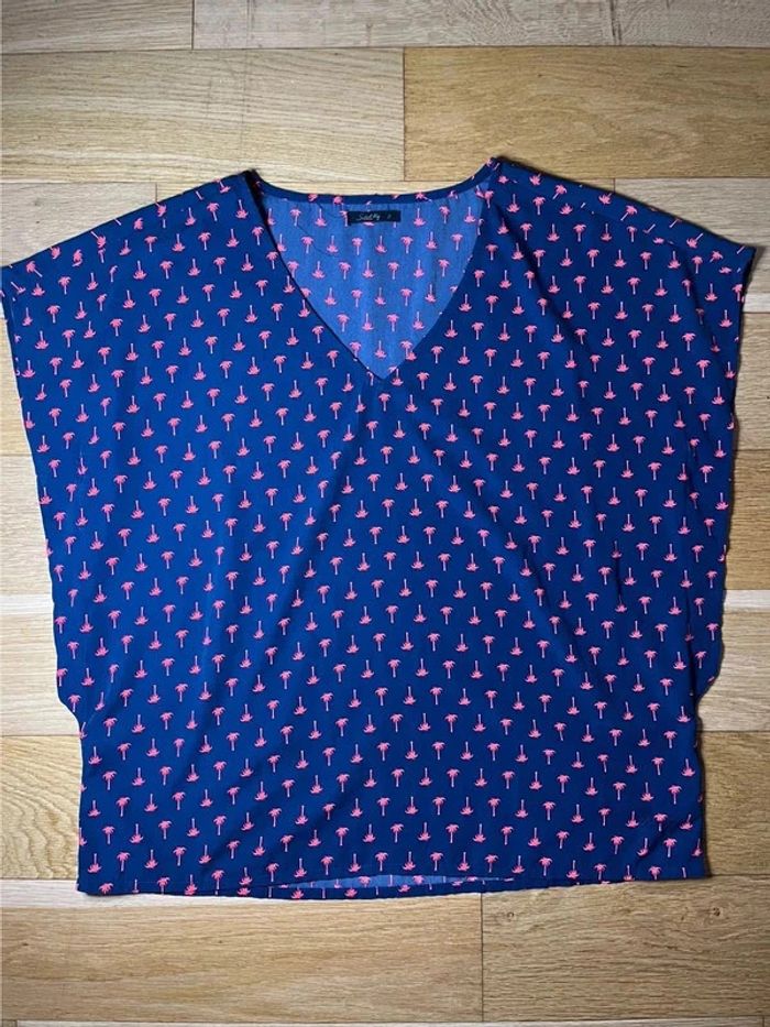 Teeshirt débardeur School Rag taille 2 Palmier #EmmaLilleM38 - photo numéro 3