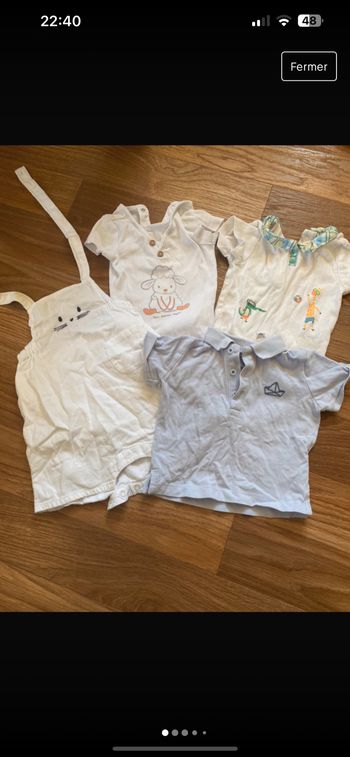 Lot body/combinaison/polo