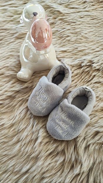 Chausson gris 0/3 mois Mum dad