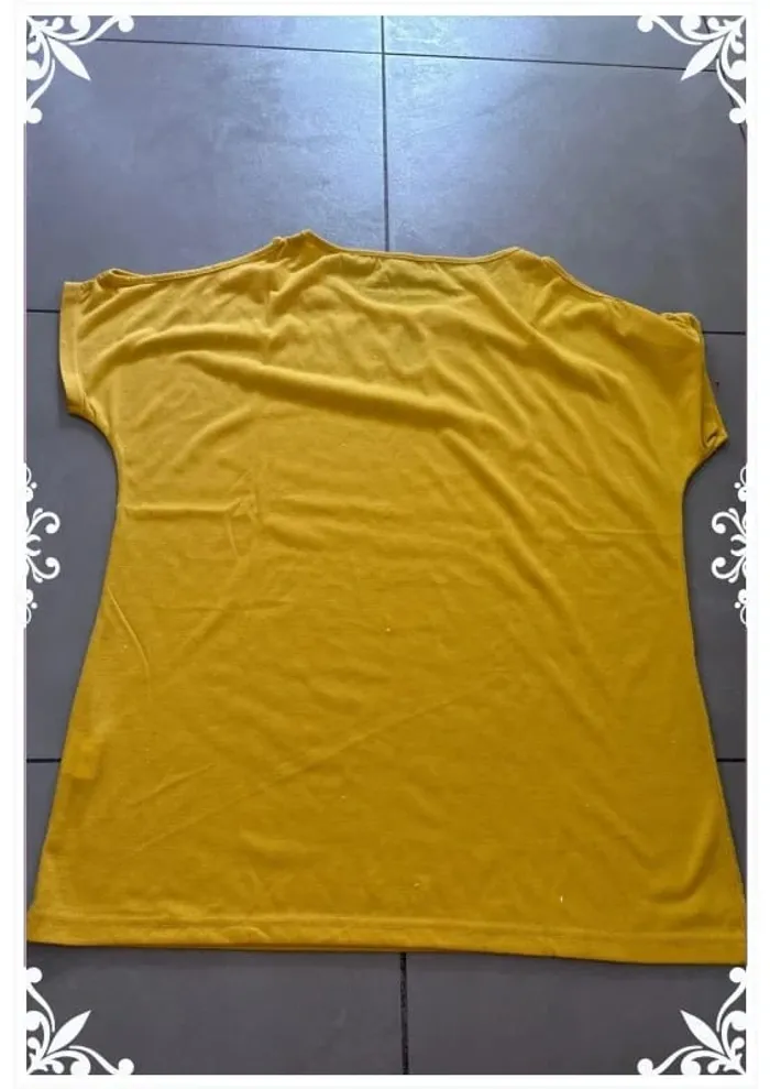 🌞 T-shirt jaune éclatant – Atlas For Women – Taille 38/40 - photo numéro 5