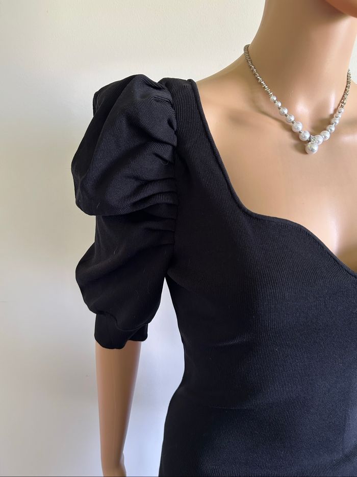 Robe noire à manches courtes Morgan taille M jamais portée - photo numéro 4
