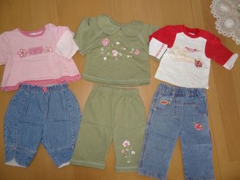 lot de vêtements T 3mois