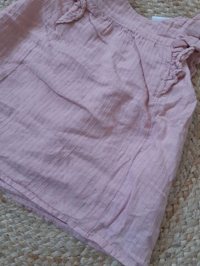 Robe rose et collant blanc 68 cm - photo numéro 3