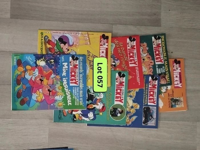 Lot Vintage 7 magazines Journal de Mickey année 1983 L057  7593973615