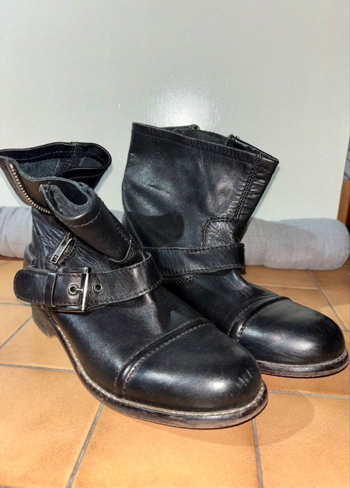 Bottines en cuir Lavis vero cuoio