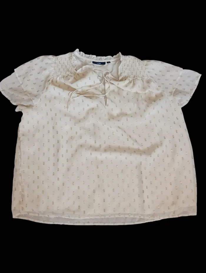 Blouse Crème Kiabi taille 48 en Be