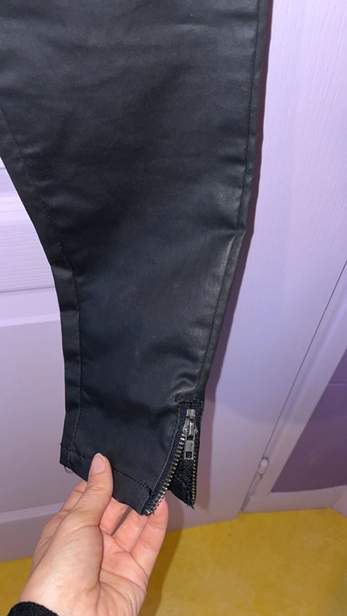 Jean femme effet ciré Etam Taille 34 - photo numéro 4