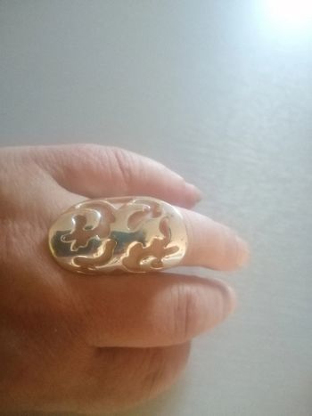 🌸Bague argentée filigrane Taille 54 🌸