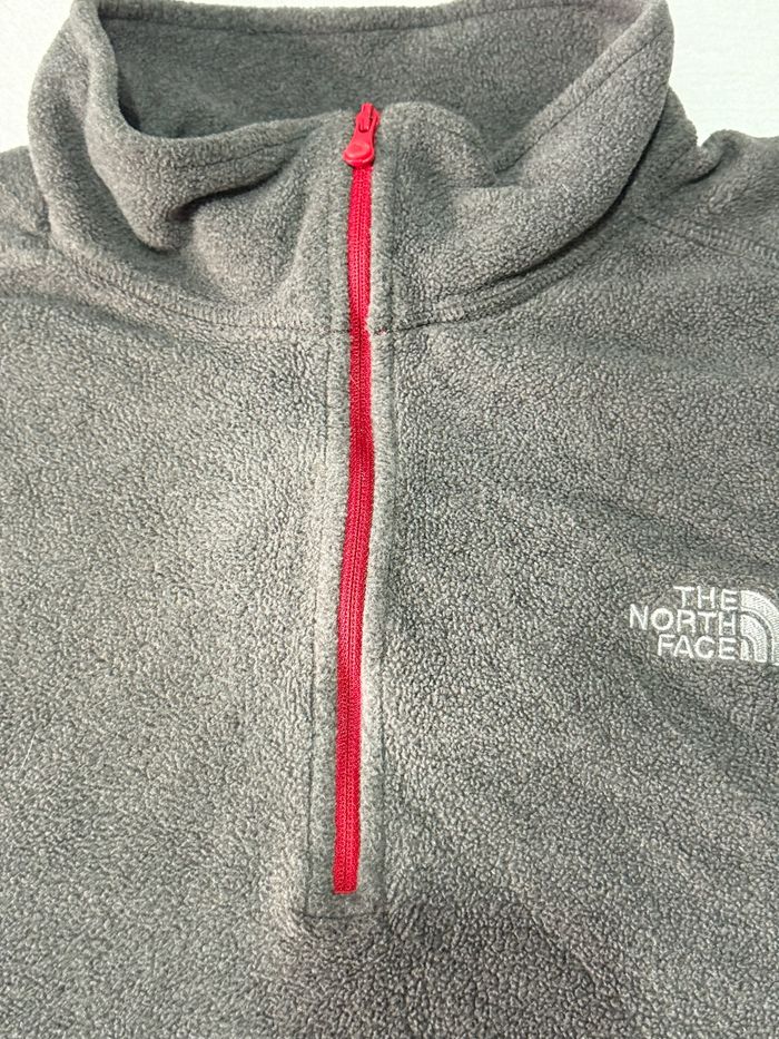 Polaire demi zip The north face gris pour homme grande taille XL - photo numéro 4
