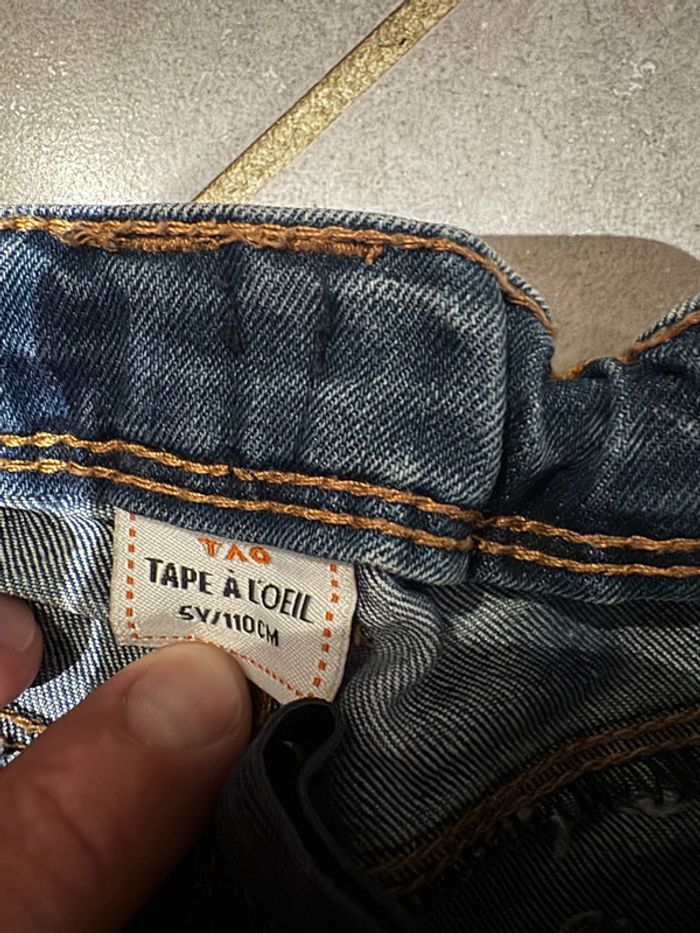 Jupe en jean - TAO - Sweet basics for her - Bleu marine - 5 ans - photo numéro 2