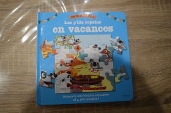 Mon premier livre puzzle Les p'tits copains en vacances