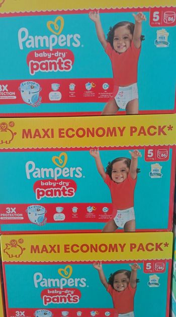 258 Couches pampers pants taille 5