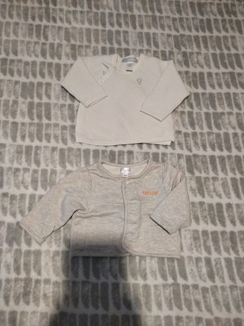 Gilet layette brioche obaibi 3 mois