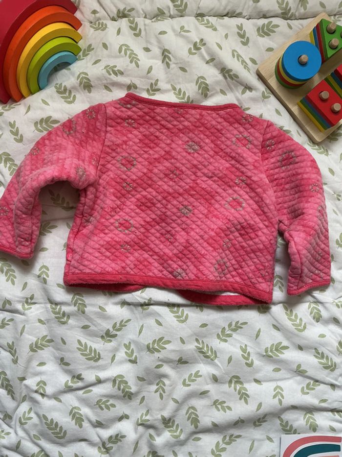 gilet rose et gris 6 mois obaibi - photo numéro 6